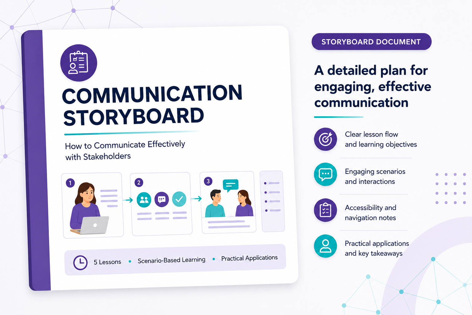 Corporate Communication Storyboard Page 1